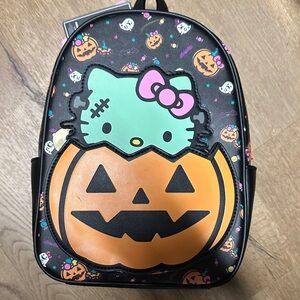 Sanrio Hello Kitty Halloween Backpack - Black, Orange, Pink, Green